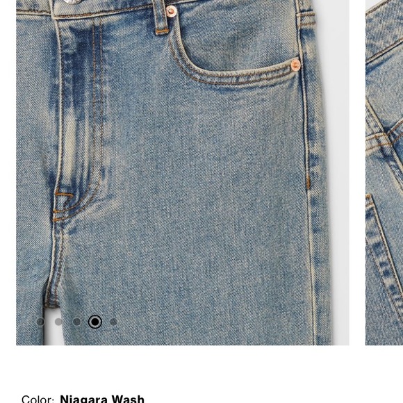 NWT Club Monaco Kick Crop Jean Size 27 Niagara Wash - Picture 5 of 9